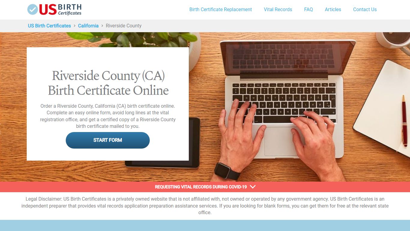 Riverside County (CA) Birth Certificate Online - US Birth ...